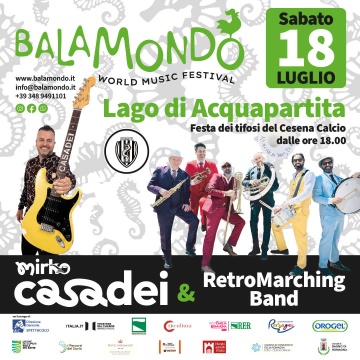 Balamondo, con la RetroMarching Band - Festa dei tifosi del Cesena Calcio